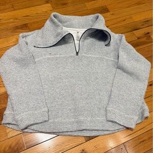 90 Degree By Reflex Light Gray Cowl Neck Sweater